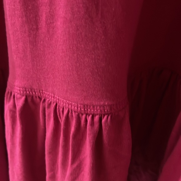 NWOT/LOGO by Lori Goldstein Cotton modal Regular Tiered Dress in Crushed Berry/L - Picture 8 of 11